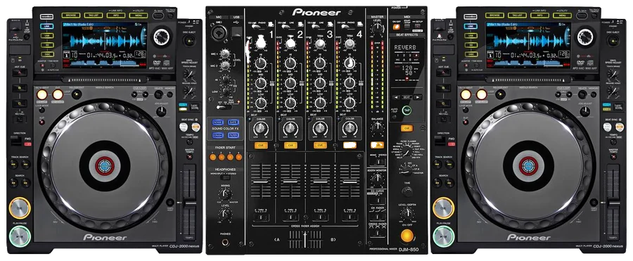 DJ-комплект Pioneer Nexus2: два проигрывателя и микшер